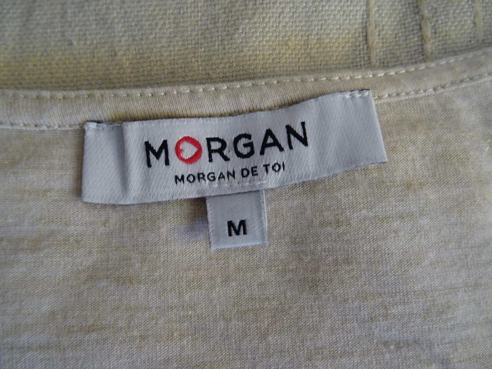 Camiseta con mangas beige MOrgan talla M – photo 6